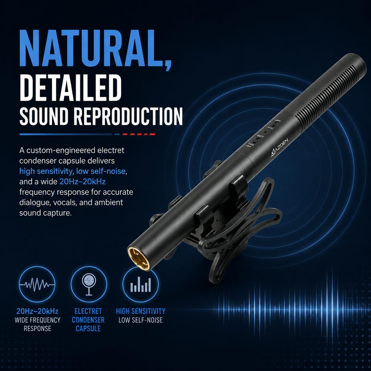 Amazon.com: Azden SGM-250 Professional Dual Powered Shotgun
